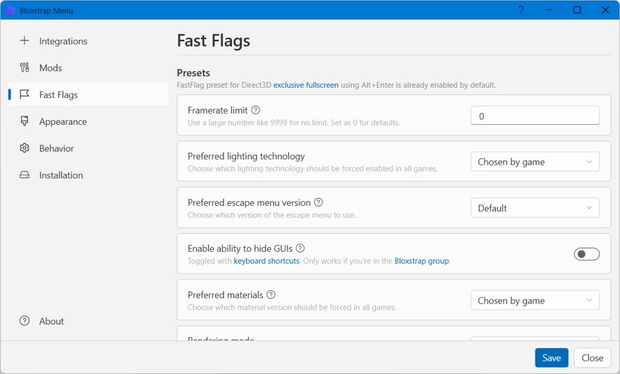 bloxstrap fast flags